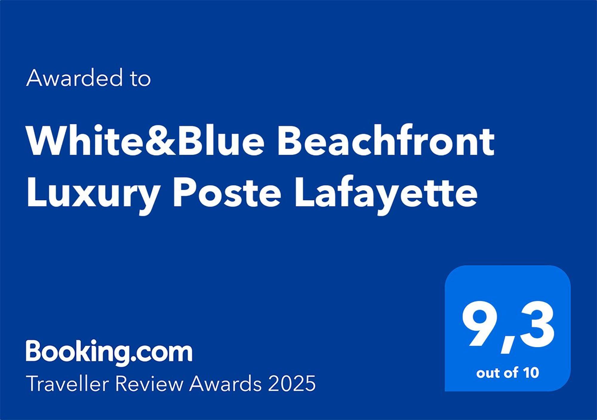 White&Blue Beachfront Luxury Poste Lafayette Esterno foto